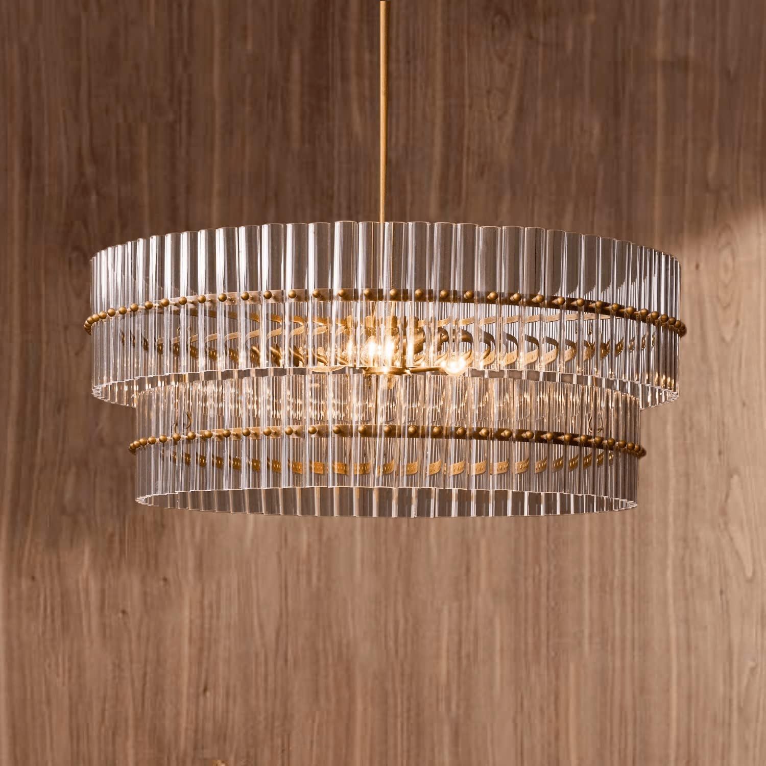 Crystal Round Chandelier, Mallory Crystal Round Chandelier (29.5) | Amazon (US)