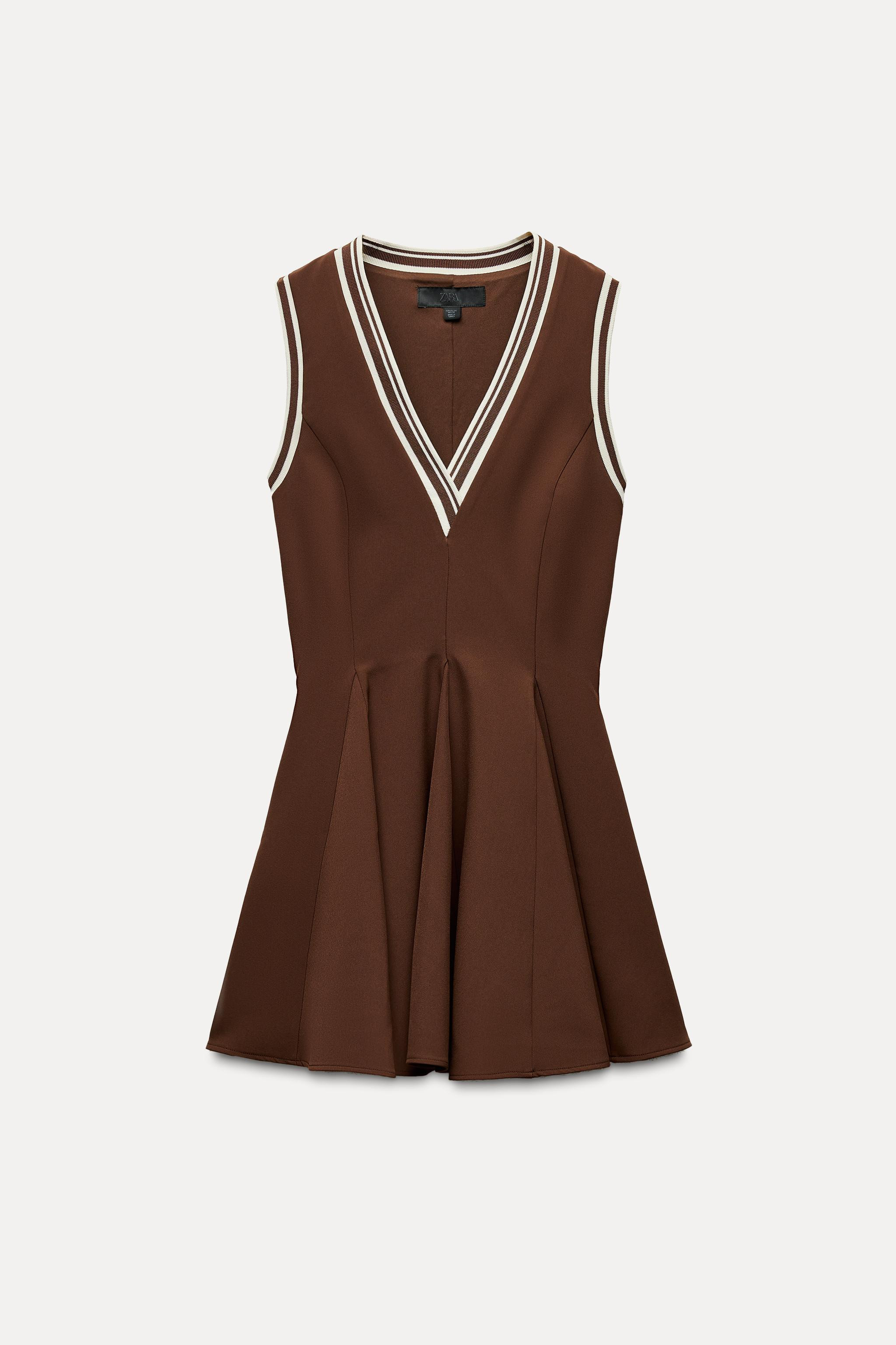 RIBBED GODET DRESS | Zara US