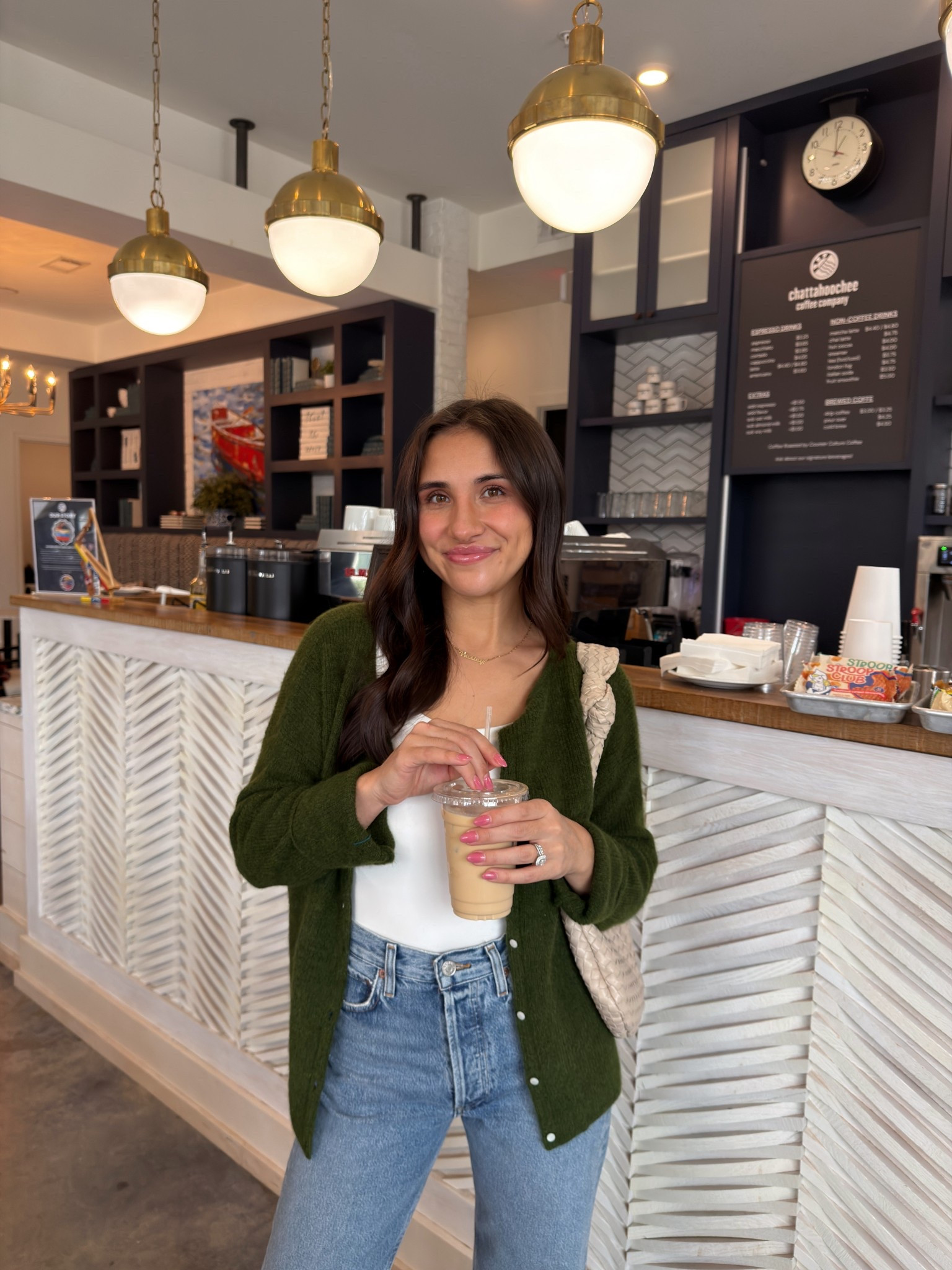 Sézane fall sweater Agolde jeans 