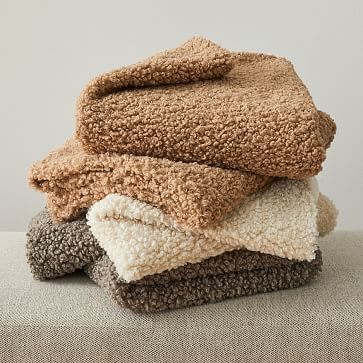 Cozy Faux Shearling Throw | West Elm (US)