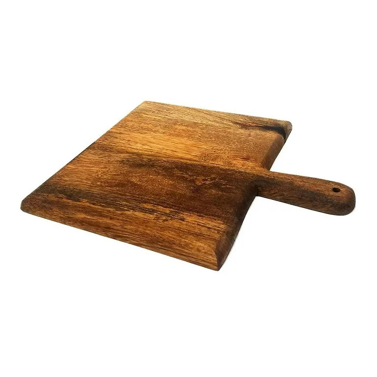 Mountain Woods Brown Casa Rustic Collection Large Square Paddle Cutting & Serving Board - 14" | Walmart (US)