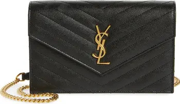 Saint Laurent Monogramme Logo Leather Crossbody Bag | Nordstrom | Nordstrom