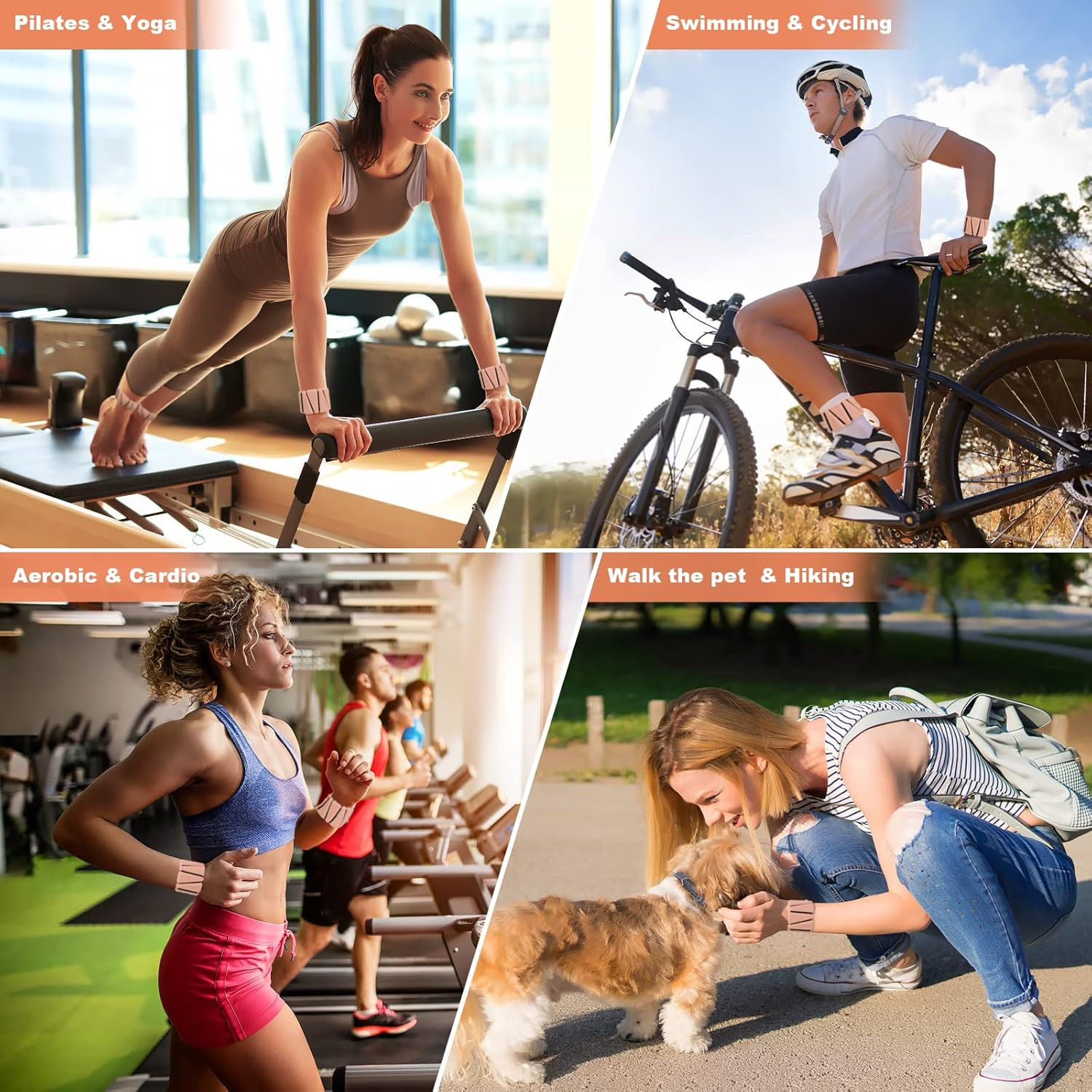 Wrist Weights Set of 2, Adjustable Silicone Workout Weights for Women and Men, Wearable Ankle/Wri... | Amazon (US)