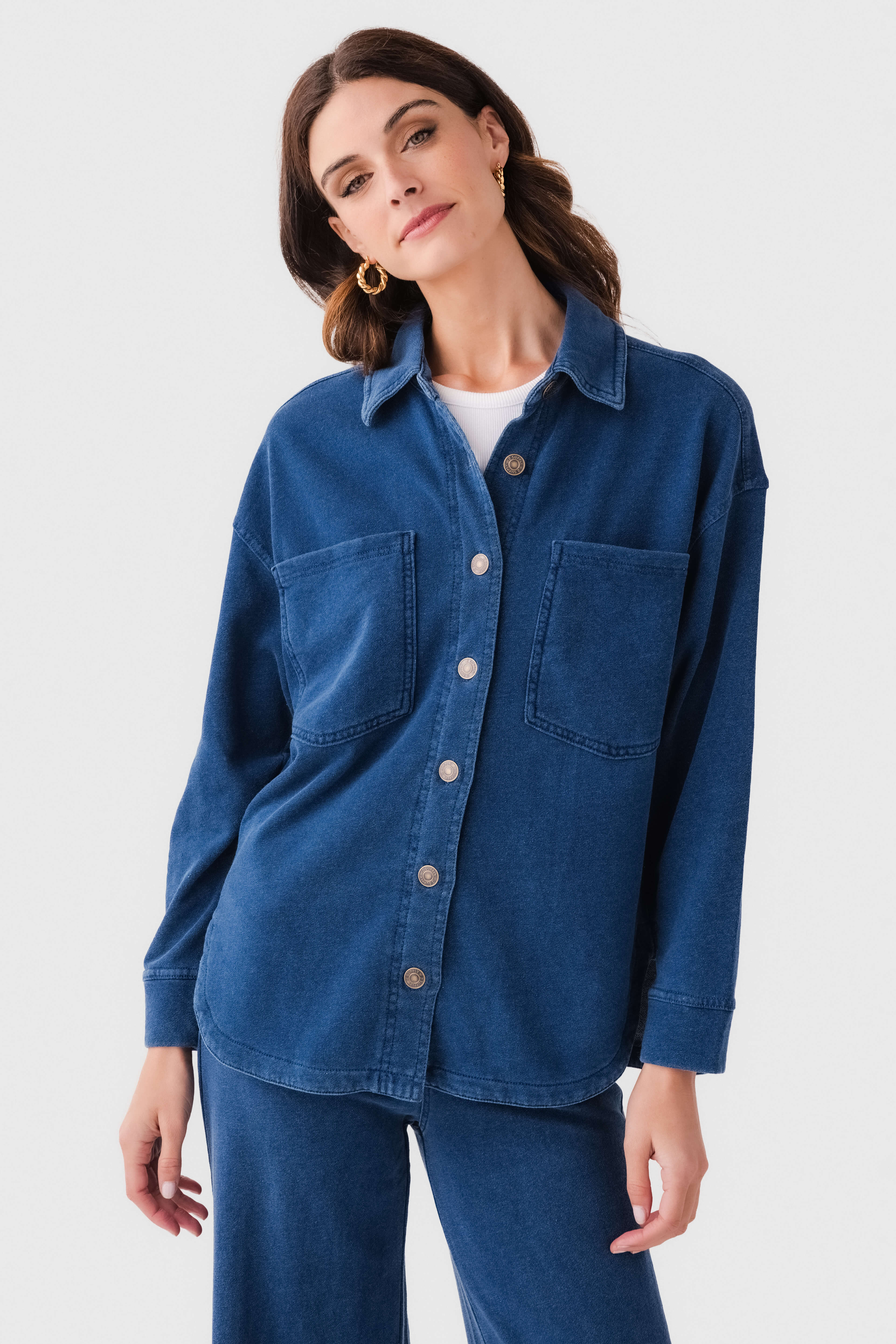 Z Supply All Day Knit Denim Jacket | Social Threads