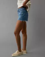 AE Stretch Crossover Denim Mom Short | American Eagle Outfitters (US & CA)