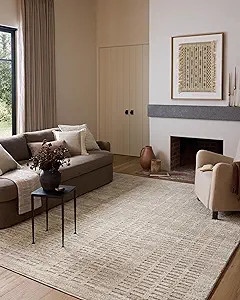 Loloi Amber Lewis Monty Collection MOT-03 Ivory/Beige 6'-7" x 9'-3", .50" Pile Height, Area Rug | Amazon (US)