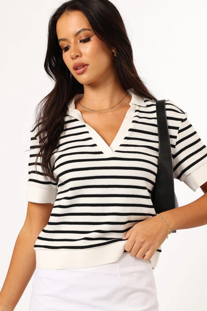Karola Top - White Black | Petal & Pup (US)