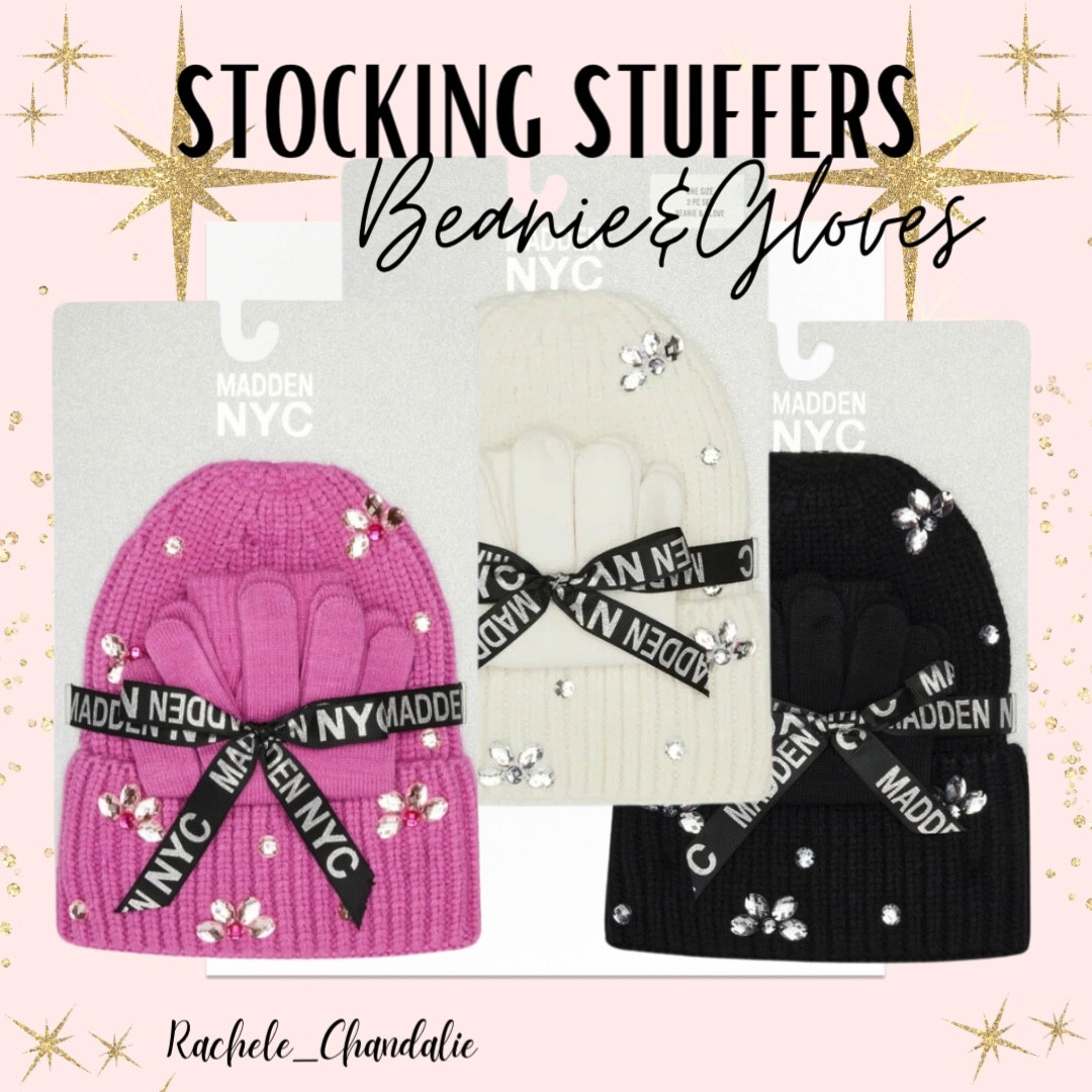 Madden NYC Women's Cuffed Beanie with Rhinestones & Gloves ✨ 
$18!

Stocking Stuffers, Women’s Beanie, Women’s Gloves, Bedazzled Beanie, Cute Stocking Stuffers, Affordable gifts

#LTKHolidaySale #LTKGiftGuide #LTKHoliday