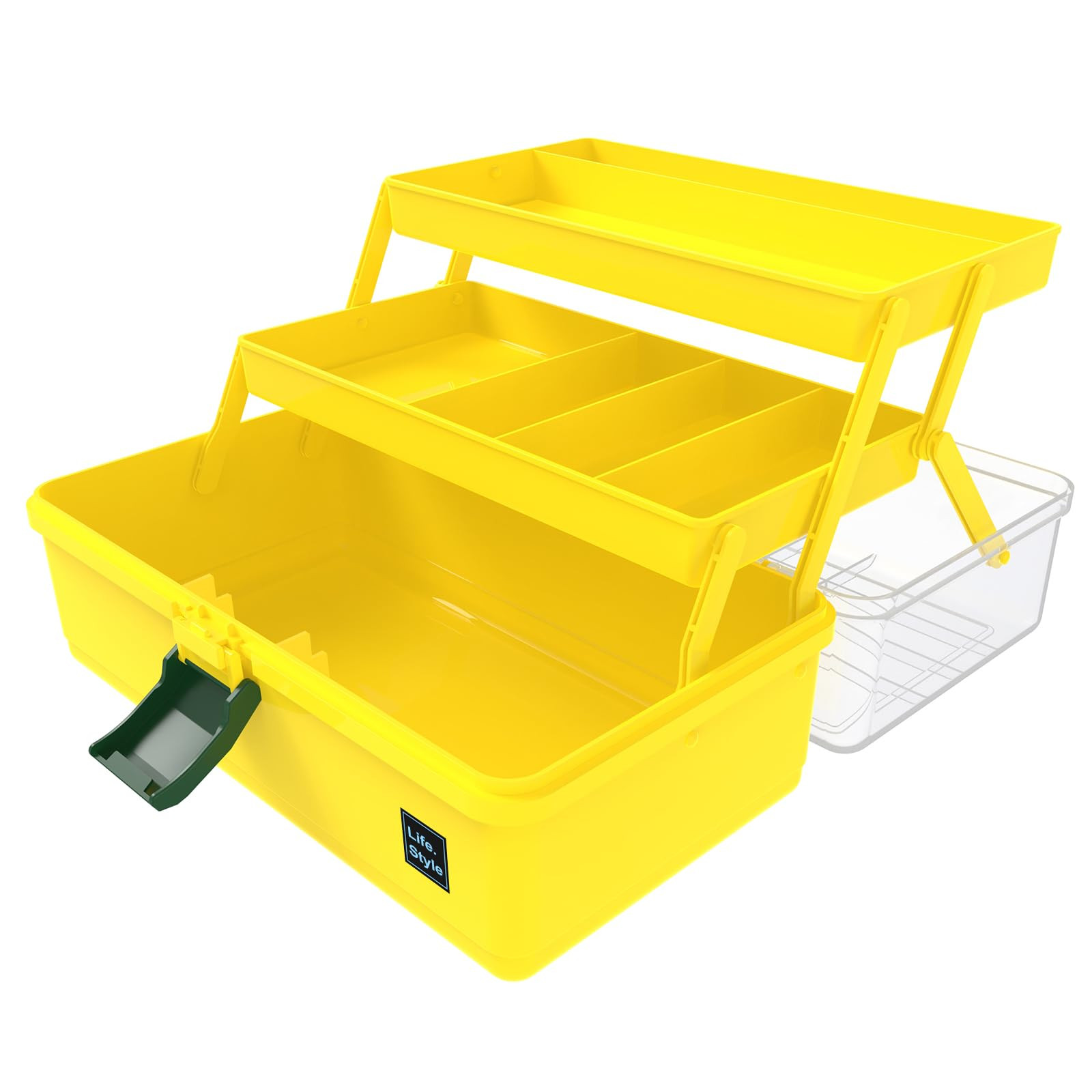 13” Three Layers Plastic Portable Storage Box, Multipurpose Organizer and Storage Case for Art ... | Amazon (US)