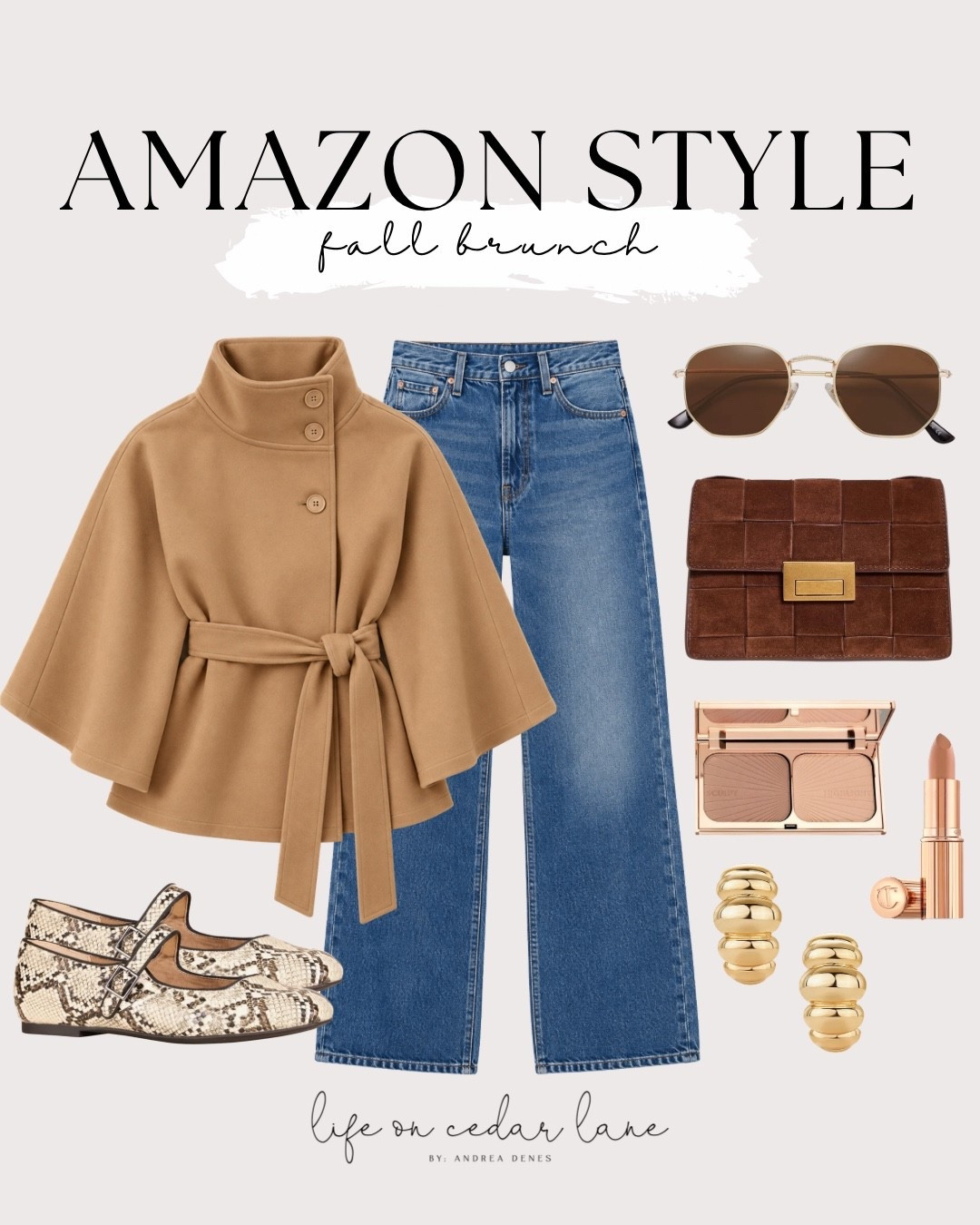 Chic fall brunch look inspired by my Amazon finds! Check out my storefront for more. #brunchvibes #amazonstyle