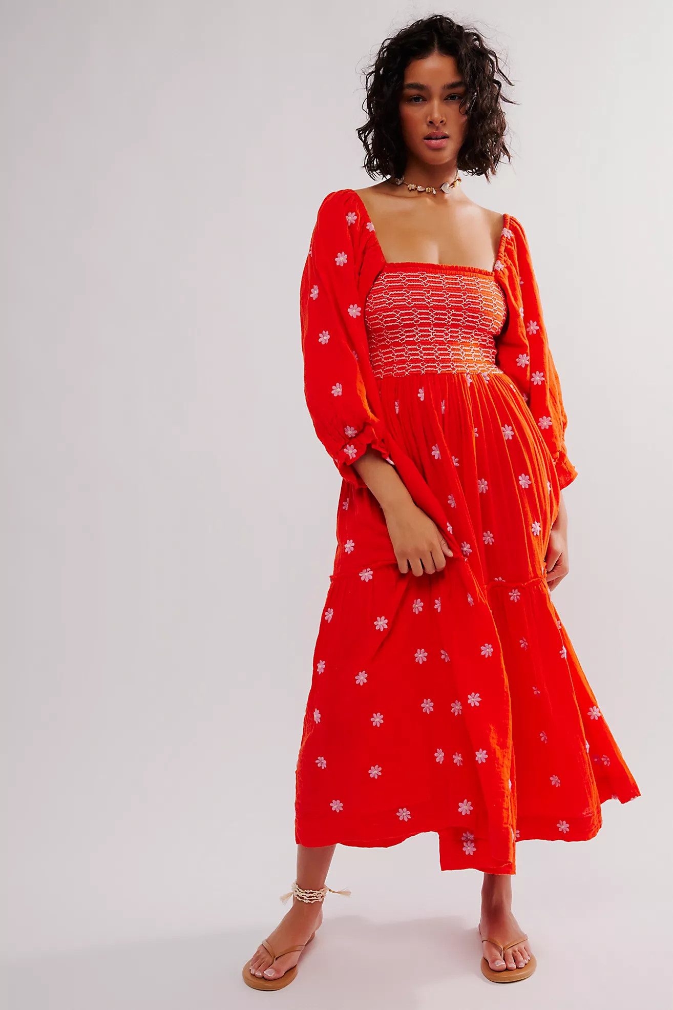 Dahlia Embroidered Maxi Dress | Free People (Global - UK&FR Excluded)