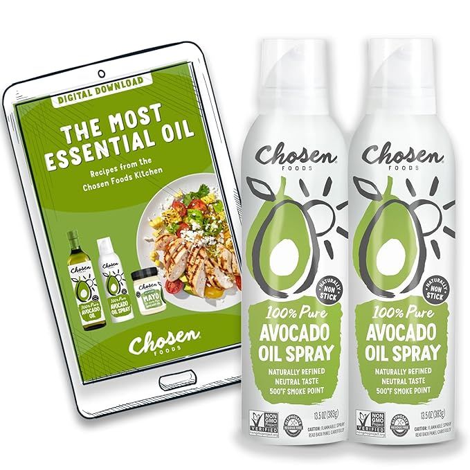 Chosen Foods 100% Pure Avocado Oil Spray, Keto and Paleo Diet Friendly, Kosher Cooking Spray for ... | Amazon (US)