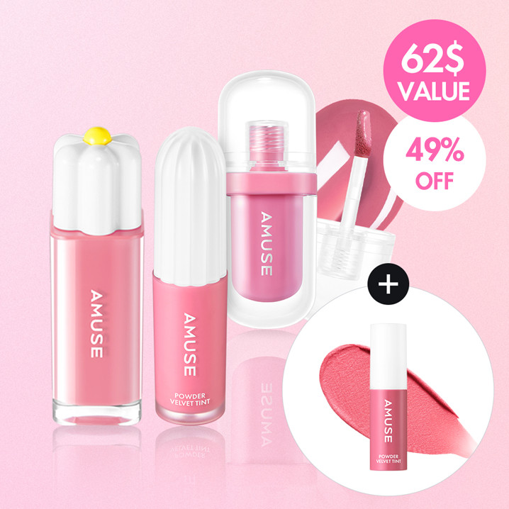 ★SUPER DEAL★ AMUSE Lip Texture Trial Kit | Olive Young Global