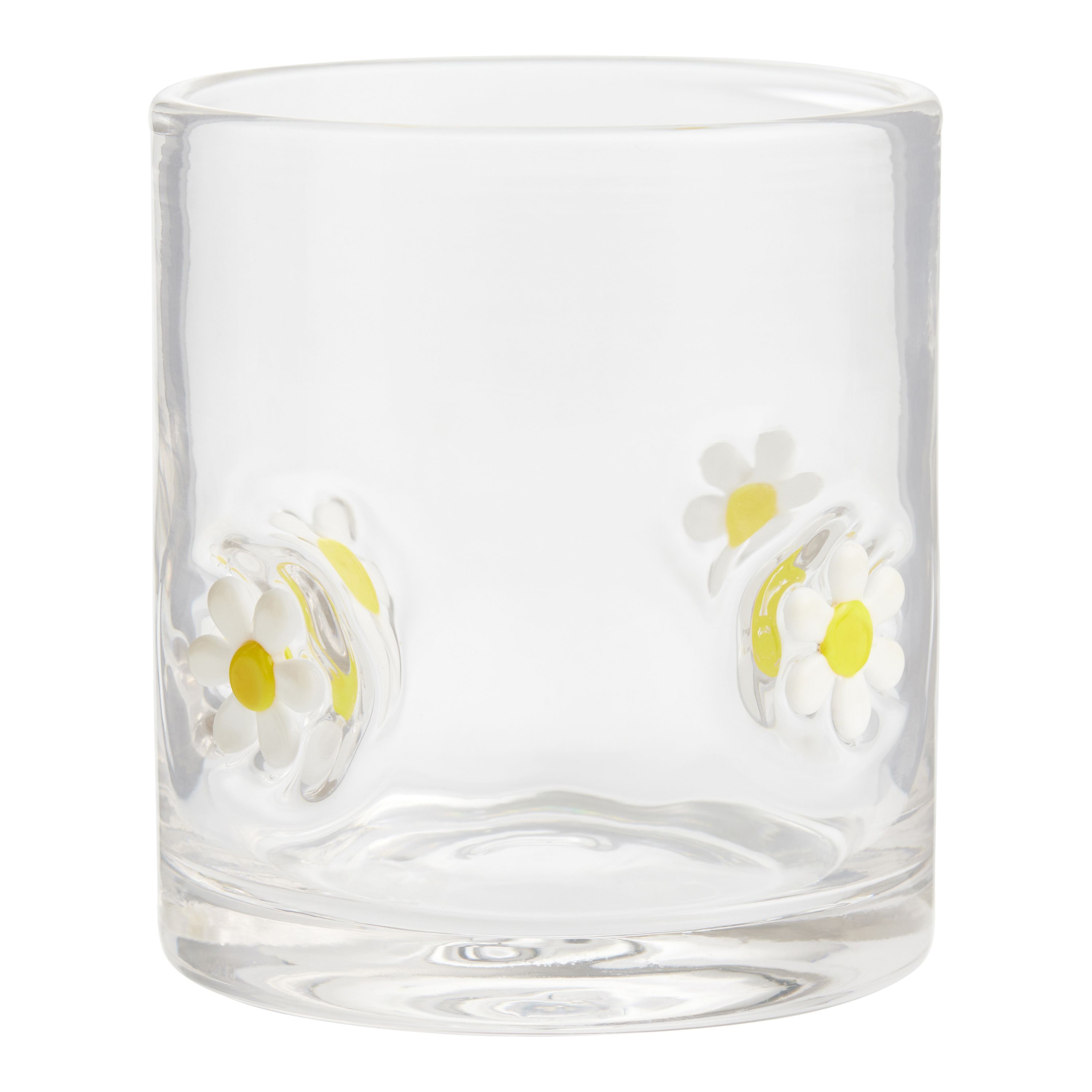 Daisy Inlay Double Old Fashioned Glass | World Market