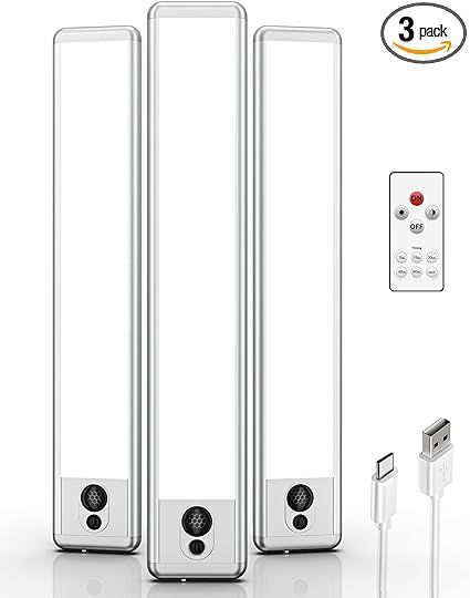 EZVALO Under Cabinet Lights, LED Closet Lights Wireless USB Charging, Motion Sensor Lighting Indo... | Amazon (US)