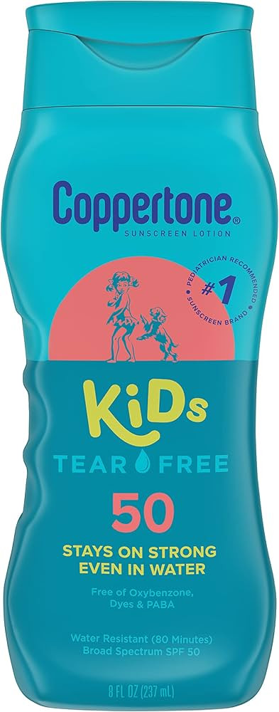 Coppertone Kids Sunscreen Lotion SPF 50, Water Resistant Sunscreen for Kids, #1 Pediatrician Reco... | Amazon (US)