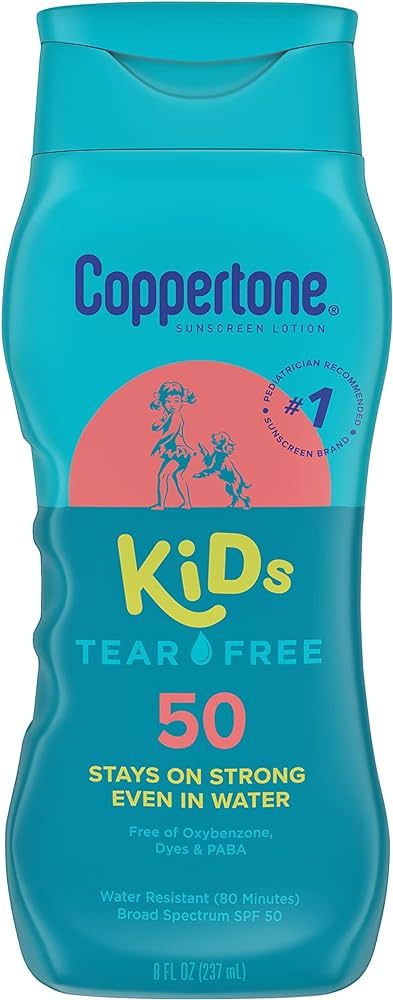 Coppertone Kids Sunscreen Lotion SPF 50, Water Resistant Sunscreen for Kids, #1 Pediatrician Reco... | Amazon (US)