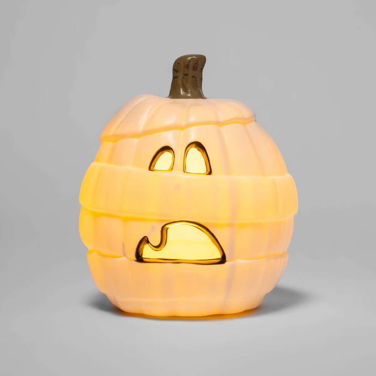 Lit Mummy Pumpkin White Halloween Decorative Prop - Hyde & EEK! Boutique™ | Target
