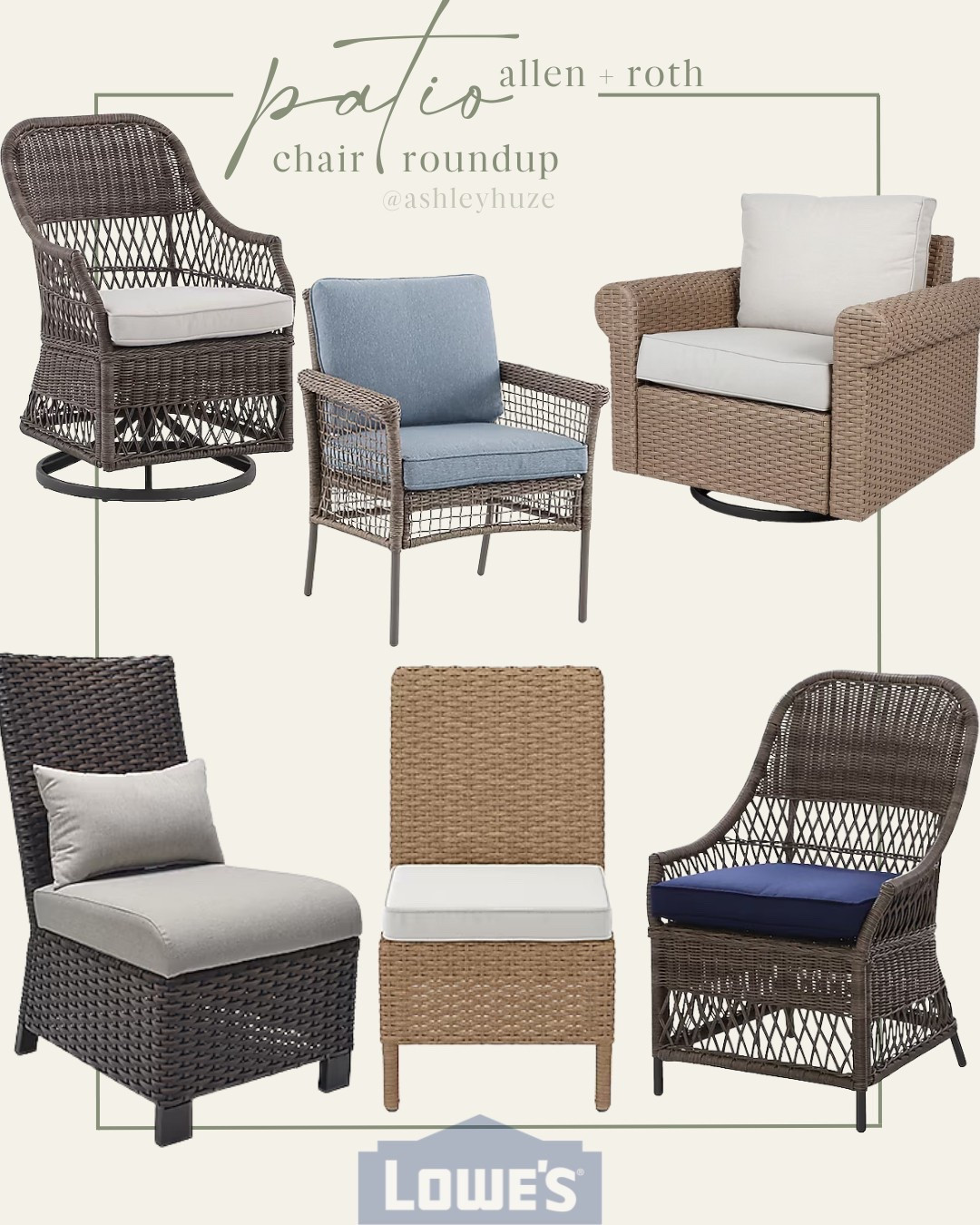 @loweshomeimprovement has the best selection of Allen + Roth patio chairs! Here are some of my favorite finds 

#ad
#lowespartner

#LTKHome #LTKSeasonal #LTKSaleAlert