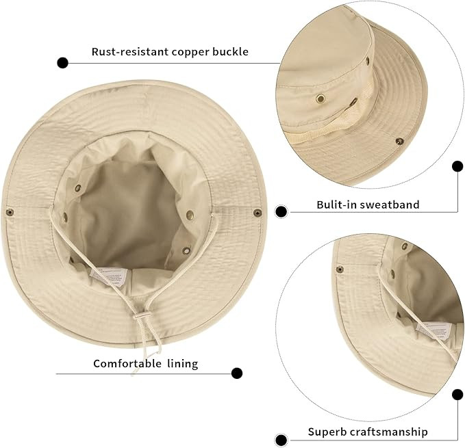 Sun Hats for Men Women Bucket Hat UPF 50+ Boonie Hat Foldable UV Protection Hiking Beach Fishing ... | Amazon (US)