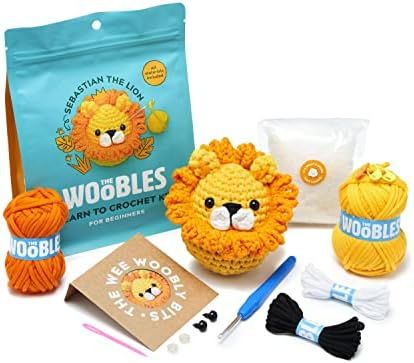 The Woobles Beginners Crochet Kit with Easy Peasy Yarn, Crochet Kit for Complete Beginners with S... | Amazon (US)