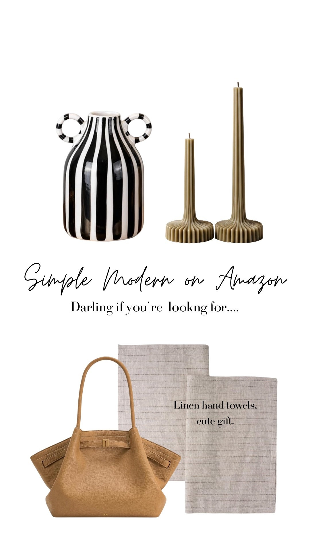 Simple Modern Home Finds on Amazon
(Also darling gifts). 🤍

The purse is such a great price for quality.

Neutral Home, Nordic, Organic Modern

#LTKHome