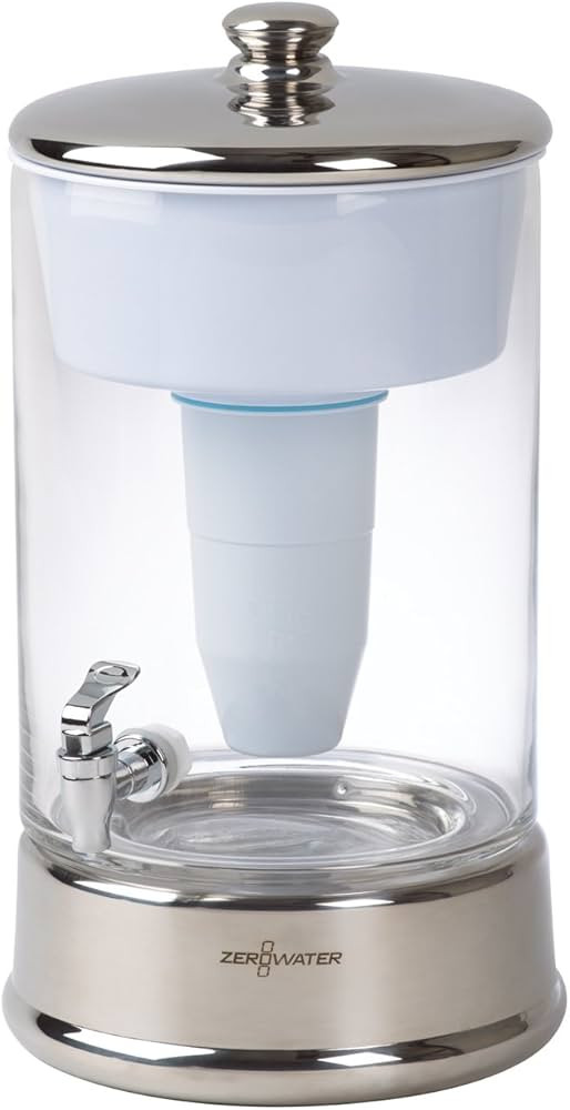 Amazon.com: ZeroWater 40-Cup Ready-Pour 5-Stage Round Glass Water Filter Dispenser 0 TDS for Impr... | Amazon (US)