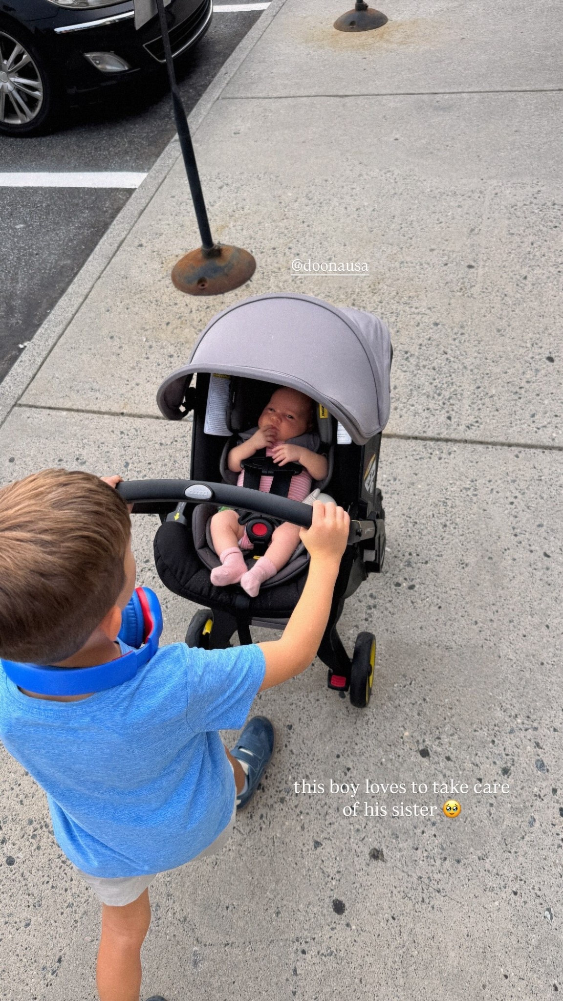 @doonausa  this boy loves to take care of his sister 🥹