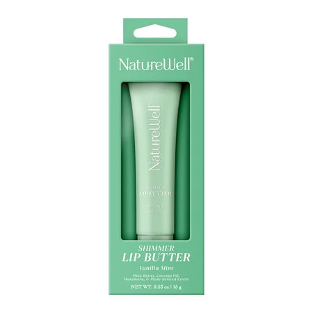 NatureWell Shimmer Lip Butter Vanilla Mint 0.53 oz | Walmart (US)