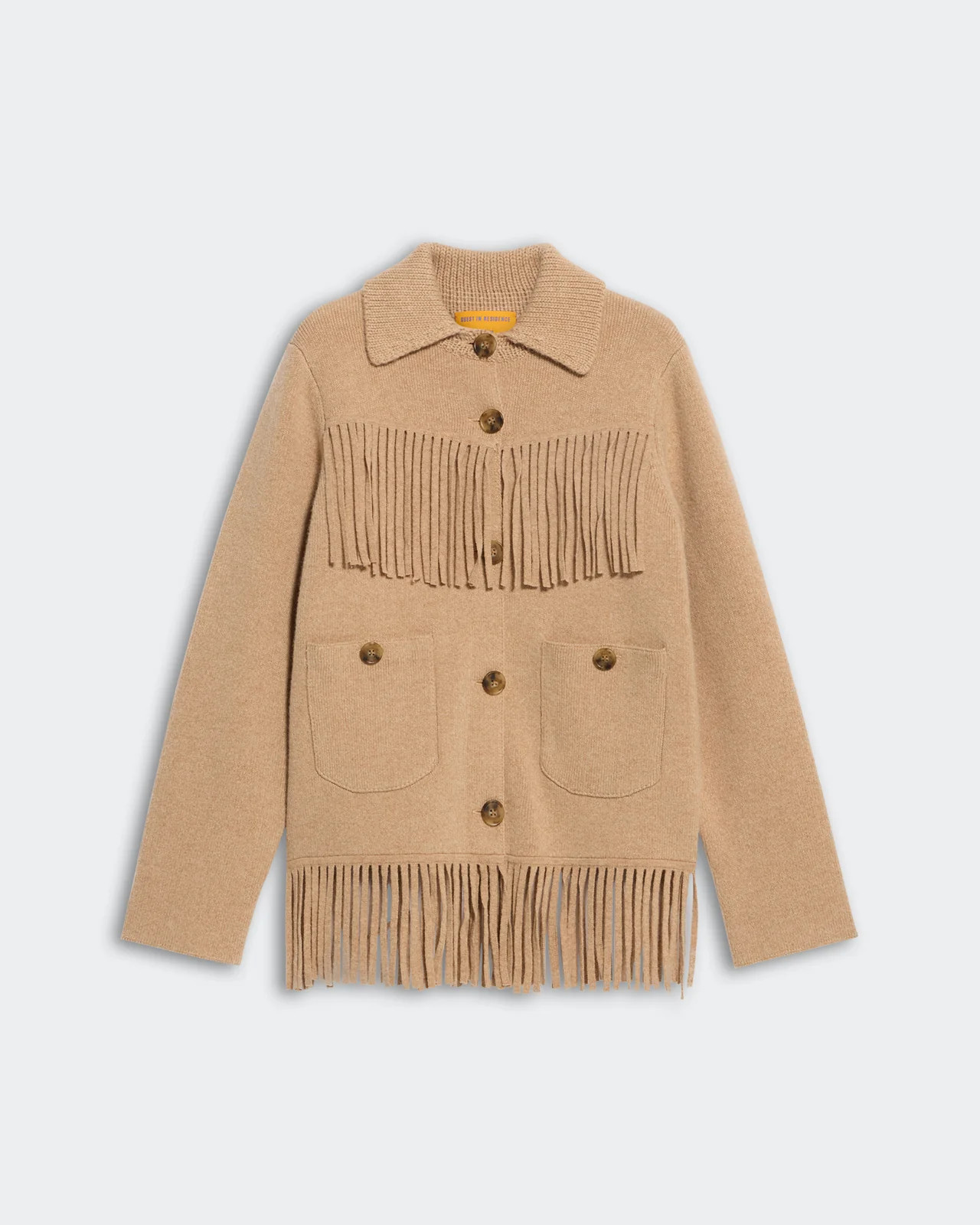 Western Fringe Jacket - Dune | Guest In Residence