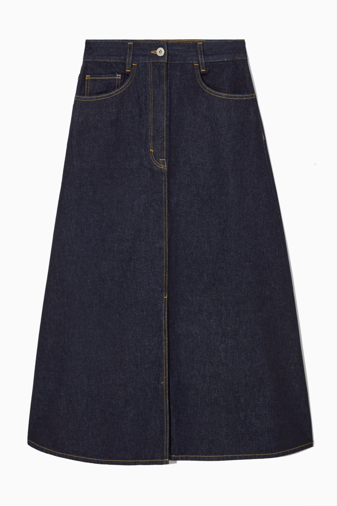 A-LINE DENIM MIDI SKIRT | COS (US)