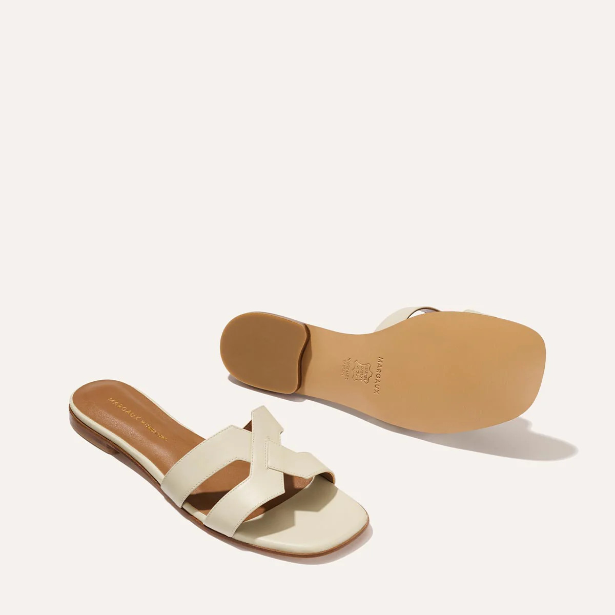 The MX Sandal - Ecru Calf | Margaux