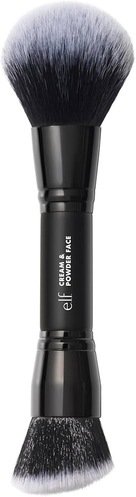 e.l.f. Dual-Ended Cream + Powder Brush, Two-in-One Makeup Brush For Creating A Gorgeous, Airbrush... | Amazon (US)