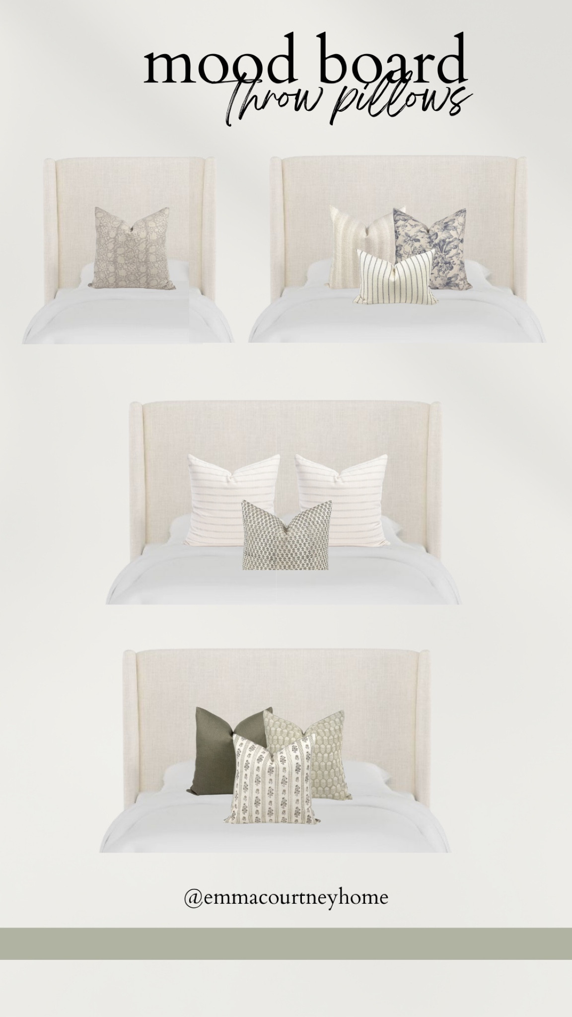 How to style a twin/single, double, queen, and king bed frame with throw pillows 

#LTKhome #LTKstyletip #LTKFind