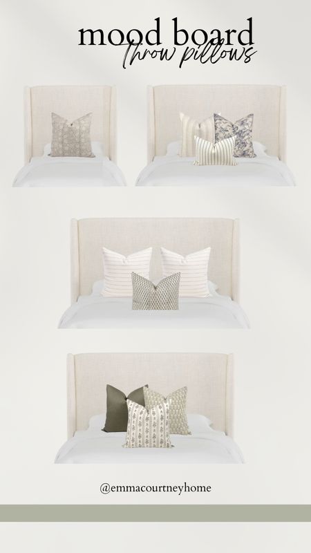 How to style a twin/single, double, queen, and king bed frame with throw pillows 

#LTKhome #LTKstyletip #LTKFind