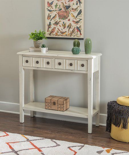 Sadie Cream Console Table | Zulily