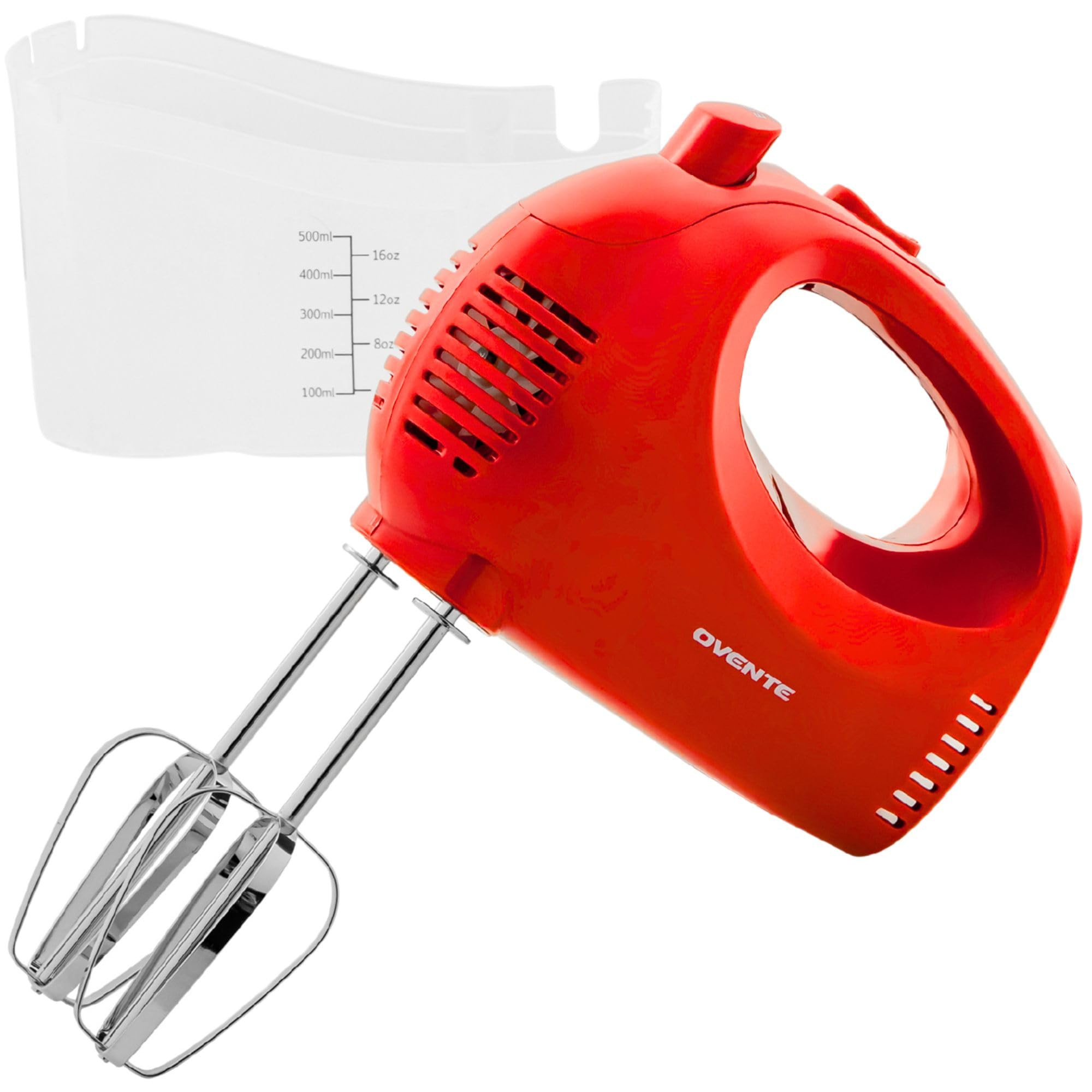 OVENTE 5-Speed Electric Hand Mixer with Stainless Steel Mixing Whisk, Snap-On Storage Case, Porta... | Amazon (US)