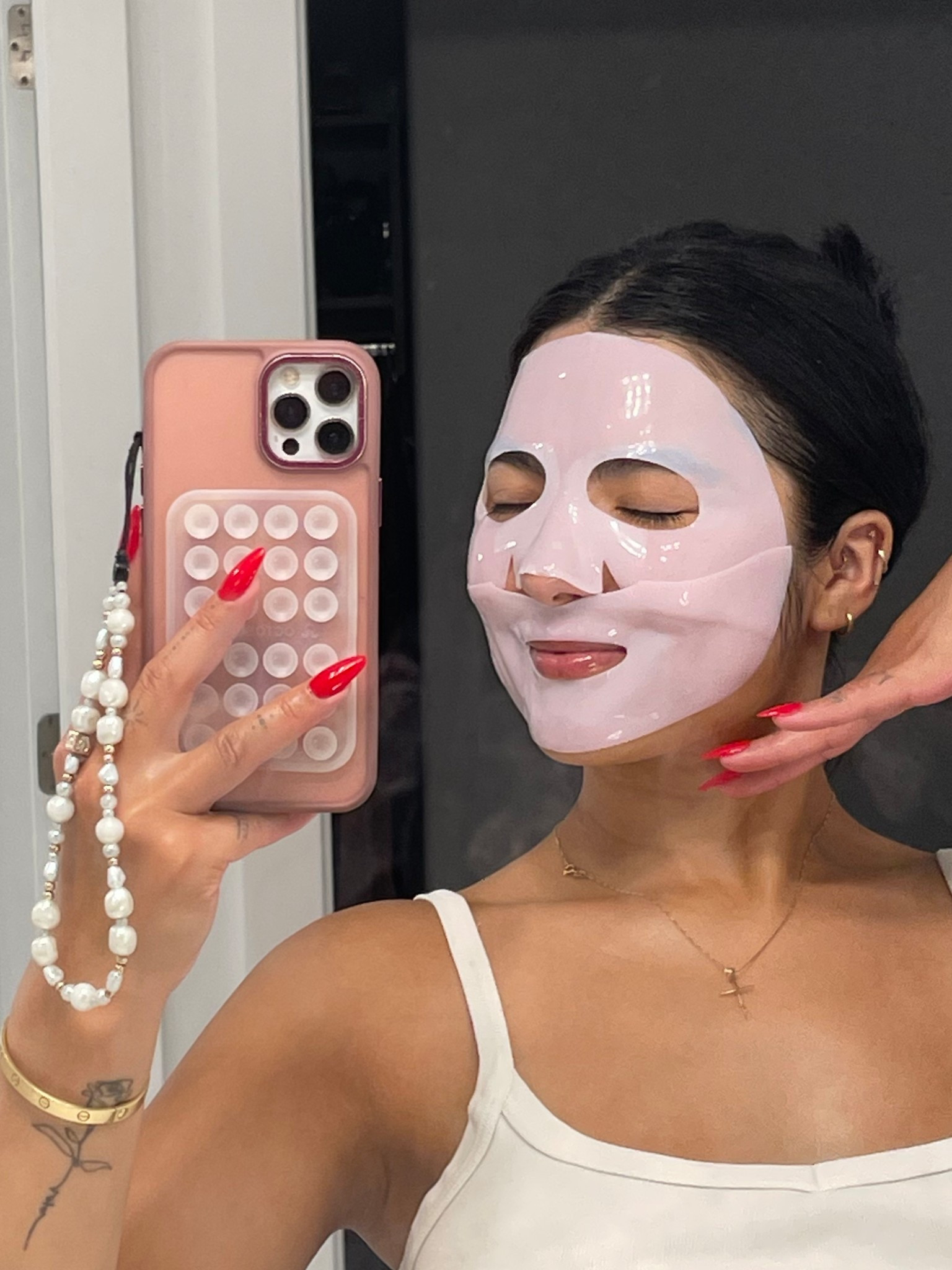 pink jelly mask 😋💗