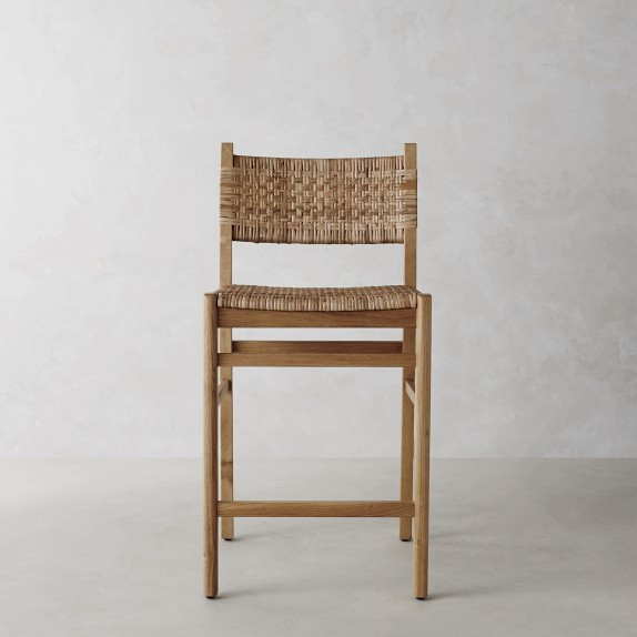 Sullivan Woven Dining Counter Stool | Williams-Sonoma