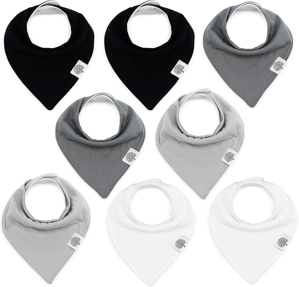 Parker Baby Bandana Drool Bibs 8 Pack Baby Bibs for Boys, Girls, Unisex - Soft & Stylish Teething... | Amazon (US)
