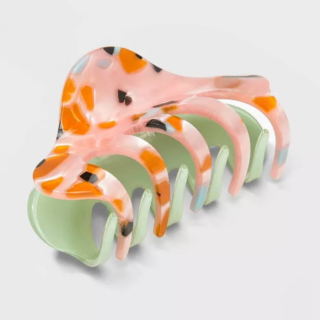 Speckled Pattern Two-Tone Claw Hair Clip - Wild Fable™ | Target