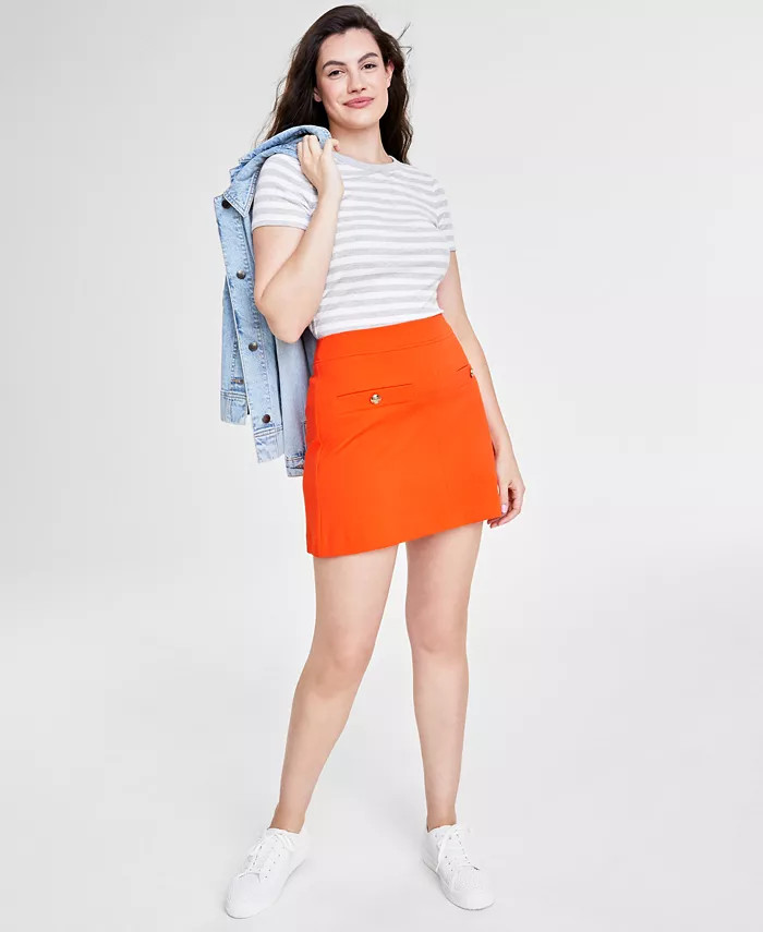 Women's Ponté-Knit Mini Skirt, Created for Macy's | Macy's