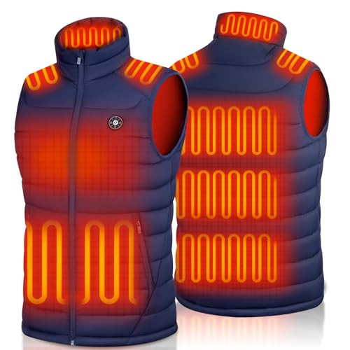 XINSONYUELL Heated Vest for Men with Battery Pack Included 16000mAh, 15 Heating Zones Rechargeable Heating Vests | Amazon (US)