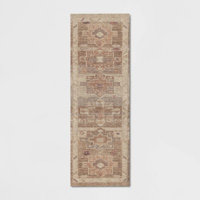 2'4"x7' Caravan Geometric Woven Runner Tan - Threshold™ | Target