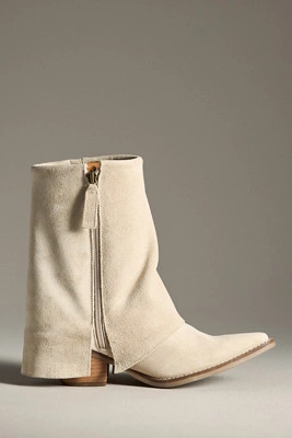 Dingo 1969 Marlie Fringe Cuff Boots | Anthropologie (US)