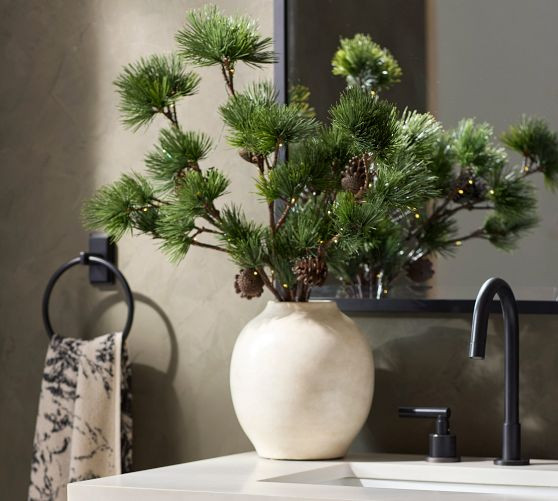 Lit Faux Pine Bundle | Pottery Barn (US)