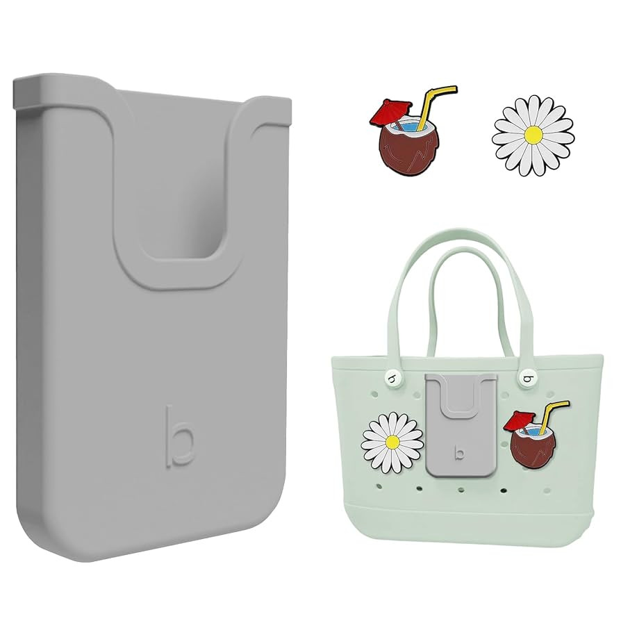 Silicone Phone Holder Compatible with Bogg Bag, Soft Silicone Charm Insert Accessories and Attach... | Amazon (US)