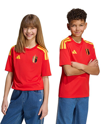 adidasBoys' 8-20 Belgium Crewneck Home Fan Jersey T-Shirt | Macy's
