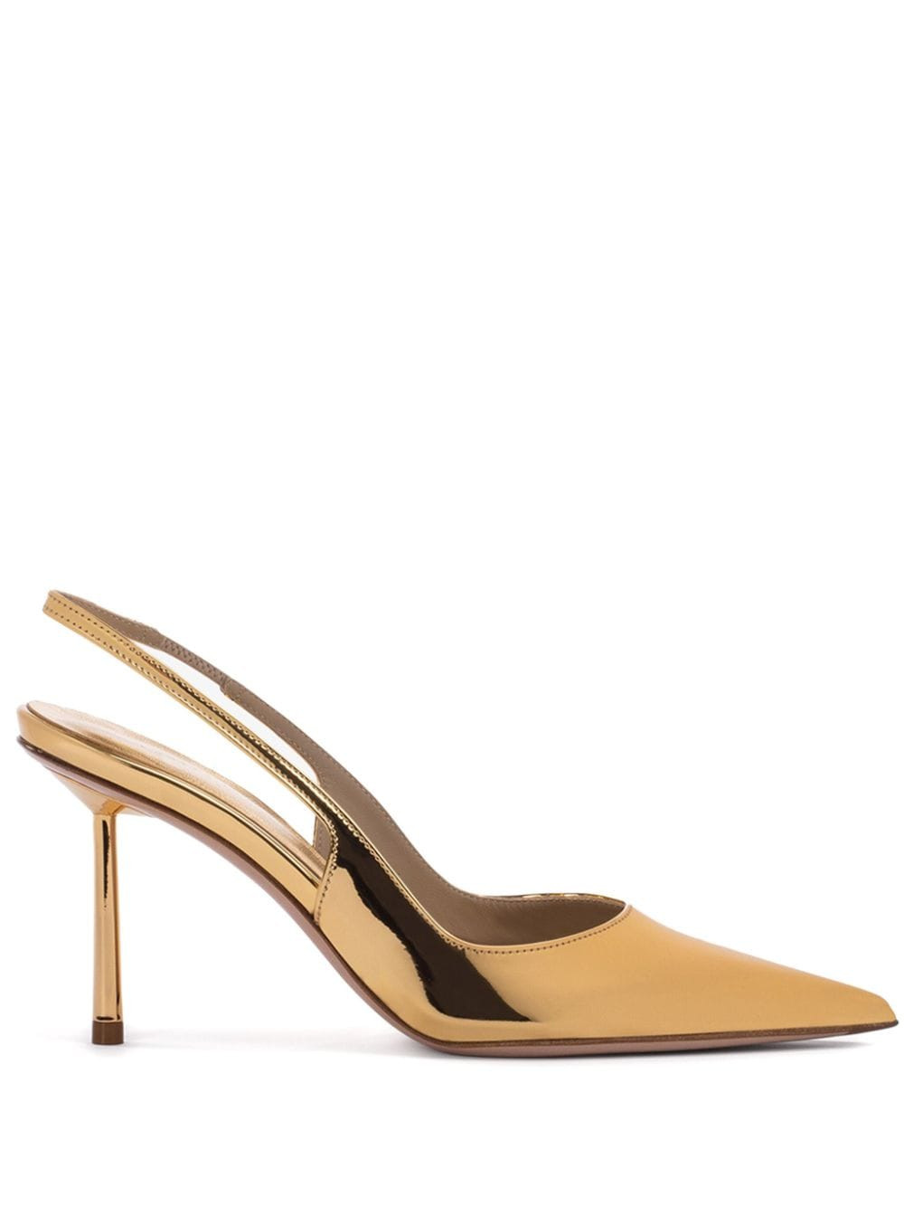 Le Silla Bella metallic slingback pumps - Gold | Farfetch Global