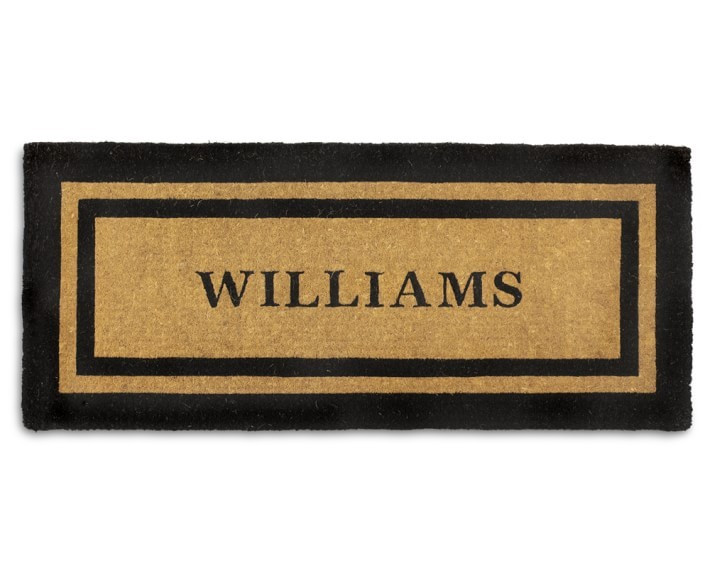Personalized Double Border Doormat | Williams-Sonoma